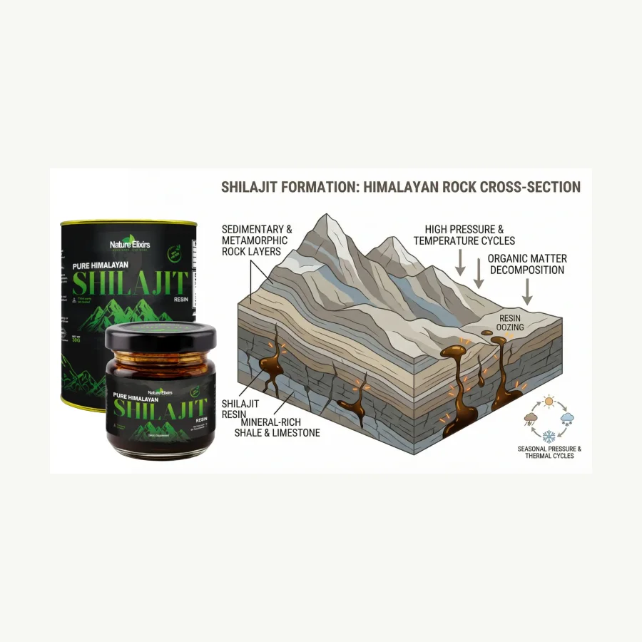 Rock Elixir Pure Himalayan Shilajit Resin